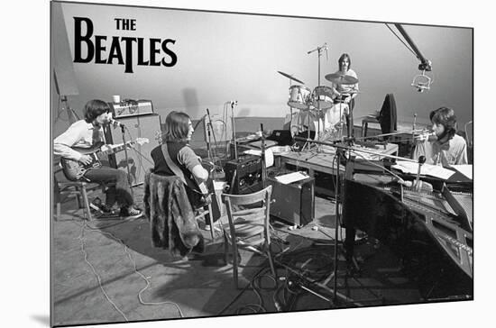 The Beatles - Let It Be Studio-Trends International-Mounted Poster