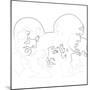 The Beatles Line Drawing II-Logan Huxley-Mounted Art Print