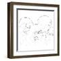 The Beatles Line Drawing II-Logan Huxley-Framed Art Print