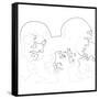 The Beatles Line Drawing II-Logan Huxley-Framed Stretched Canvas