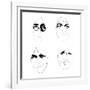 The Beatles Line Drawing-Logan Huxley-Framed Art Print