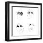 The Beatles Line Drawing-Logan Huxley-Framed Art Print