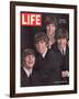 The Beatles, Ringo Starr, George Harrison, Paul Mccartney and John Lennon, August 28, 1964-John Dominis-Framed Premium Photographic Print