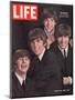 The Beatles, Ringo Starr, George Harrison, Paul Mccartney and John Lennon, August 28, 1964-John Dominis-Mounted Premium Photographic Print