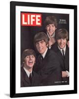 The Beatles, Ringo Starr, George Harrison, Paul Mccartney and John Lennon, August 28, 1964-John Dominis-Framed Photographic Print