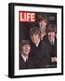 The Beatles, Ringo Starr, George Harrison, Paul Mccartney and John Lennon, August 28, 1964-John Dominis-Framed Premium Photographic Print