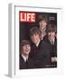 The Beatles, Ringo Starr, George Harrison, Paul Mccartney and John Lennon, August 28, 1964-John Dominis-Framed Premium Photographic Print