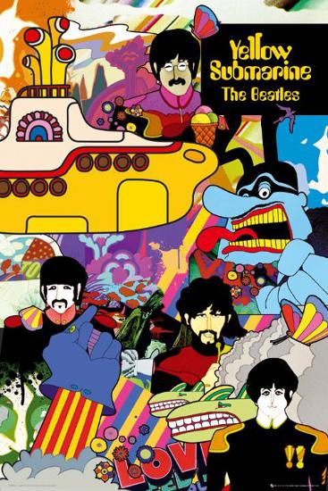 The Beatles - Yellow Submarine-null-Lamina Framed Poster