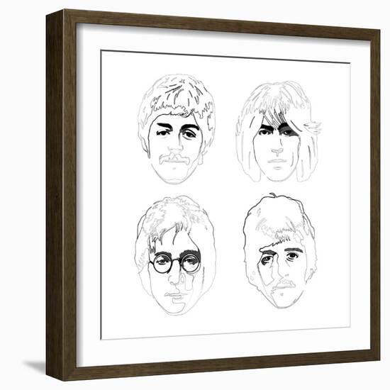 The Beatles-Logan Huxley-Framed Art Print