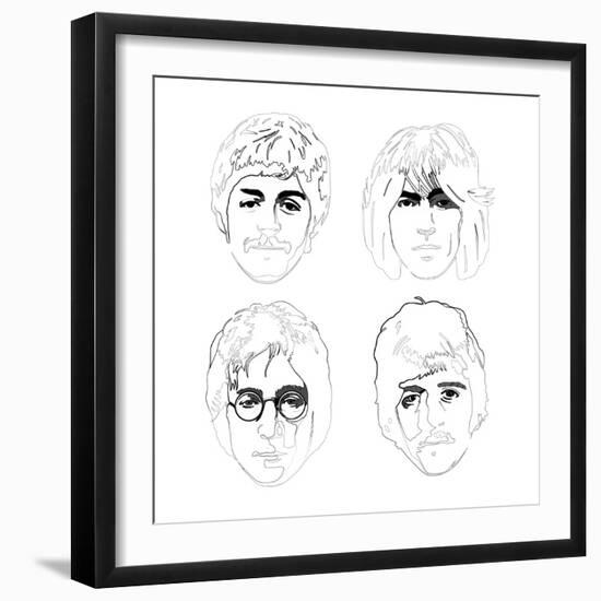 The Beatles-Logan Huxley-Framed Art Print