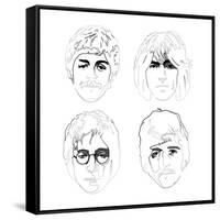 The Beatles-Logan Huxley-Framed Stretched Canvas