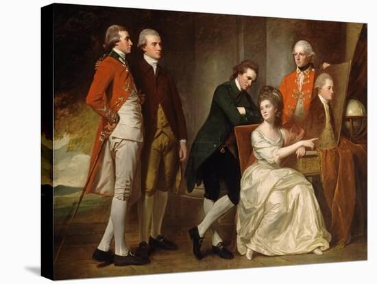 The Beaumont Family-George Romney-Stretched Canvas