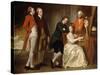 The Beaumont Family-George Romney-Stretched Canvas