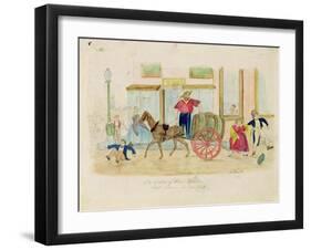 The Beauties of Street Sprinkling, New York City, 1856-Thomas Worth-Framed Giclee Print