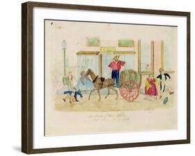 The Beauties of Street Sprinkling, New York City, 1856-Thomas Worth-Framed Giclee Print