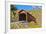 The Beautiful Bridgeport Covered Bridge over South Fork of Yuba River in Penn Valley, California-John Alves-Framed Photographic Print