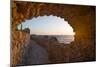 The Beautiful Byzantine Castle Town of Monemvasia in Laconia at Sunset, Peloponnese - Greece-Remy Musser-Mounted Photographic Print