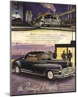 The Beautiful Chrysler - Black-null-Mounted Art Print