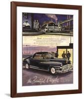 The Beautiful Chrysler - Black-null-Framed Art Print