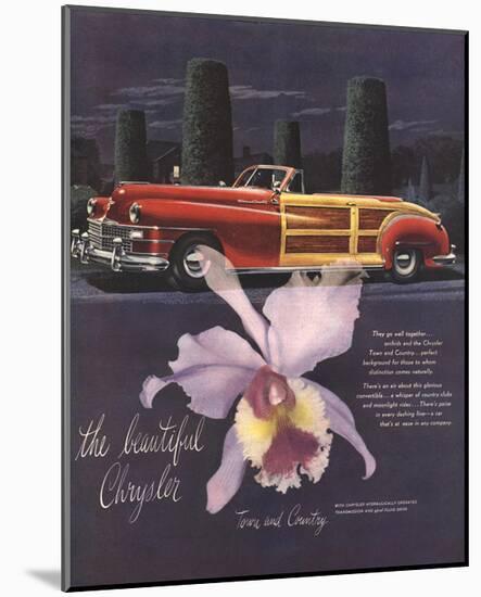 The Beautiful Chrysler-Orchid-null-Mounted Art Print