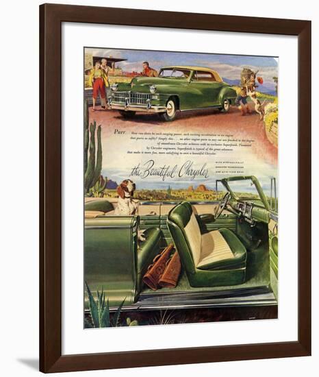The Beautiful Chrysler - Purr-null-Framed Art Print