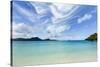 The beautiful clear water at Rodney Bay, St. Lucia, Windward Islands, West Indies Caribbean, Centra-Martin Child-Stretched Canvas