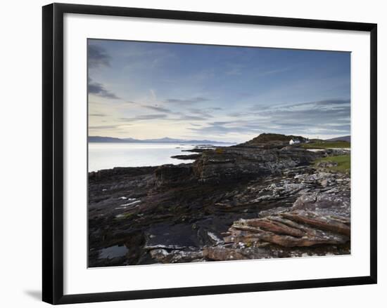 The Beautiful Coastline of the Applecross Peninsula at Ardban, Ross Shire, Scotland, United Kingdom-Jon Gibbs-Framed Photographic Print