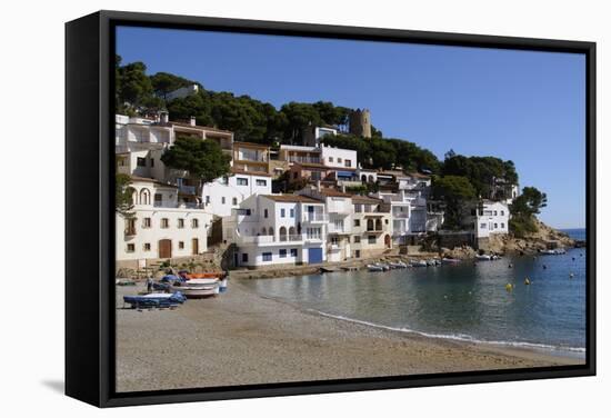 The Beautiful Cove of Sa Tuna, Near Begur, Costa Brava, Catalonia, Spain, Mediterranean, Europe-Robert Harding-Framed Stretched Canvas