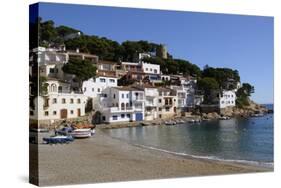 The Beautiful Cove of Sa Tuna, Near Begur, Costa Brava, Catalonia, Spain, Mediterranean, Europe-Robert Harding-Stretched Canvas