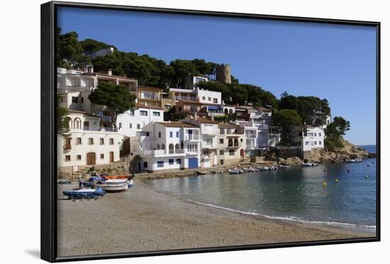 The Beautiful Cove of Sa Tuna, Near Begur, Costa Brava, Catalonia, Spain, Mediterranean, Europe-Robert Harding-Framed Photographic Print