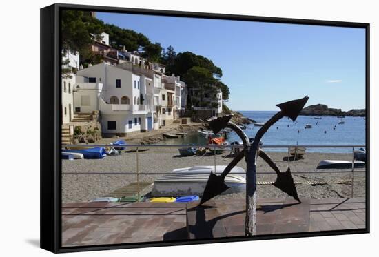 The Beautiful Cove of Sa Tuna, Near Begur, Costa Brava, Catalonia, Spain, Mediterranean, Europe-Robert Harding-Framed Stretched Canvas