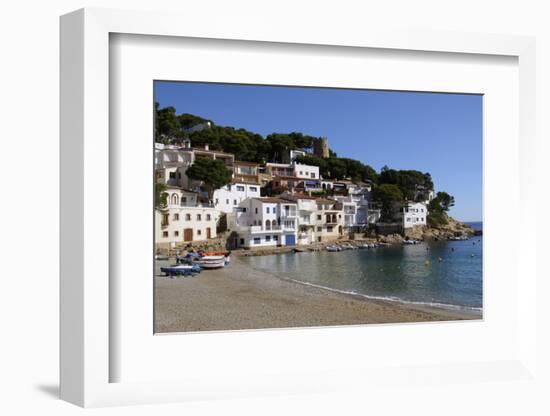 The Beautiful Cove of Sa Tuna, Near Begur, Costa Brava, Catalonia, Spain, Mediterranean, Europe-Robert Harding-Framed Photographic Print