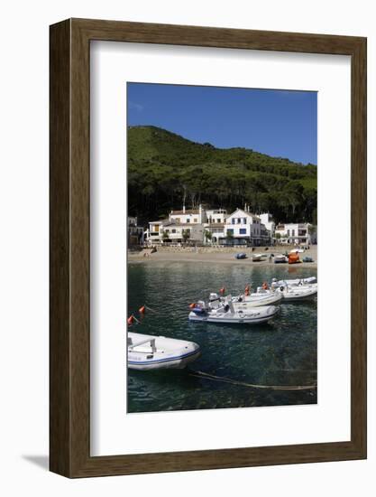 The Beautiful Cove of Sa Tuna, Near Begur, Costa Brava, Catalonia, Spain, Mediterranean, Europe-Robert Harding-Framed Photographic Print