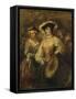 The Beautiful Drummeress-William Hogarth-Framed Stretched Canvas