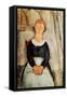 The Beautiful Grocer-Amedeo Modigliani-Framed Stretched Canvas