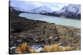 The Beautiful Mueller Glacier Lake at the Head of the Kea Point Track in Mt-Paul Dymond-Stretched Canvas