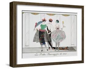 The Beautiful Savages, Engraved by Henri Reidel, 1920-Georges Barbier-Framed Giclee Print