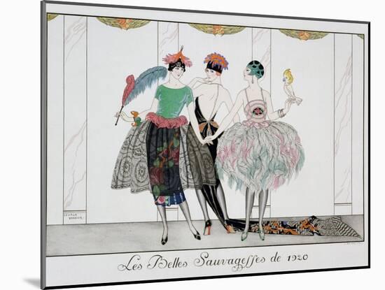 The Beautiful Savages, Engraved by Henri Reidel, 1920-Georges Barbier-Mounted Giclee Print
