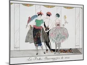 The Beautiful Savages, Engraved by Henri Reidel, 1920-Georges Barbier-Mounted Giclee Print