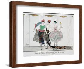 The Beautiful Savages, Engraved by Henri Reidel, 1920-Georges Barbier-Framed Giclee Print