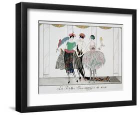 The Beautiful Savages, Engraved by Henri Reidel, 1920-Georges Barbier-Framed Giclee Print