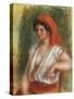 The Beautiful Sicilian-Pierre-Auguste Renoir-Stretched Canvas