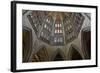 The Beautiful Stained Glass Above the Choir in the Abbaye De La Trinite-Julian Elliott-Framed Photographic Print