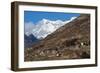 The Beautiful Village of Laya in the Himalayas, Bhutan, Asia-Alex Treadway-Framed Photographic Print