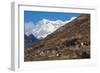 The Beautiful Village of Laya in the Himalayas, Bhutan, Asia-Alex Treadway-Framed Photographic Print