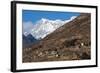 The Beautiful Village of Laya in the Himalayas, Bhutan, Asia-Alex Treadway-Framed Photographic Print