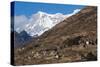 The Beautiful Village of Laya in the Himalayas, Bhutan, Asia-Alex Treadway-Stretched Canvas