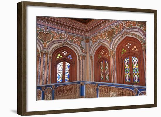 The Beautiful Woodwork in Chiniot Palace in Pakistan-Yasir Nisar-Framed Photographic Print