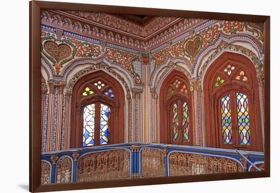 The Beautiful Woodwork in Chiniot Palace in Pakistan-Yasir Nisar-Framed Photographic Print