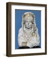 The Beauty of Palmyra. C. 190-210 A.C. Limestone. Carlsberg Glyptotek Museum. Copenhagen. Denmark-null-Framed Giclee Print